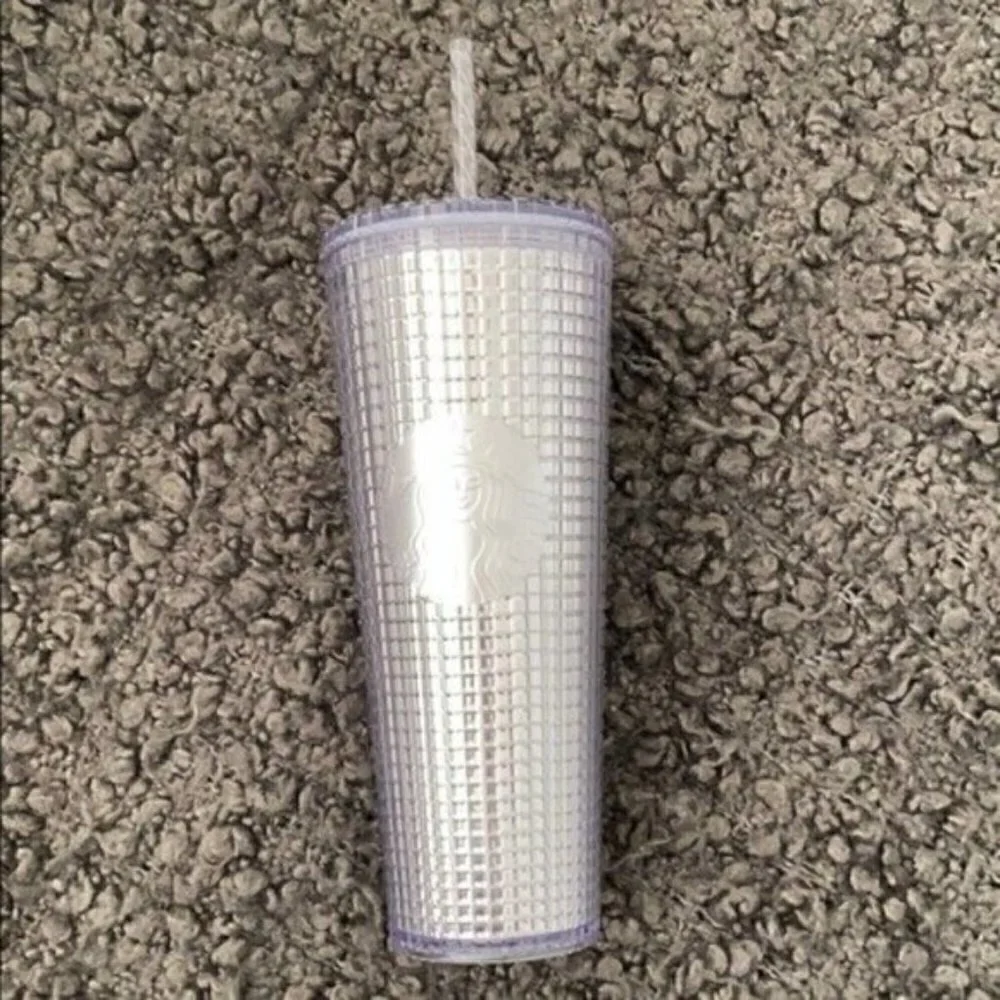 New! Starbucks Silver Holiday Tumbler